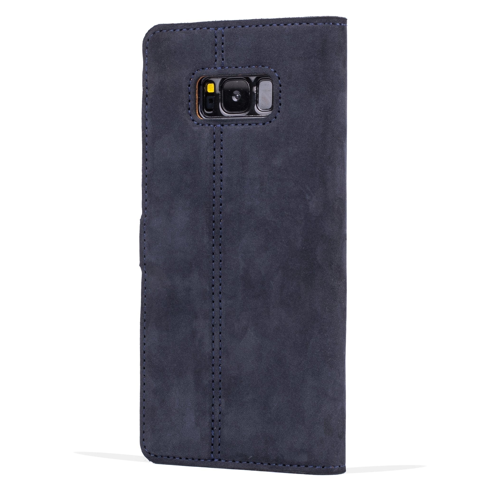 Vintage Leather Wallet - Samsung Galaxy S8 Plus Navy Samsung Galaxy S8 Plus - Snakehive UK