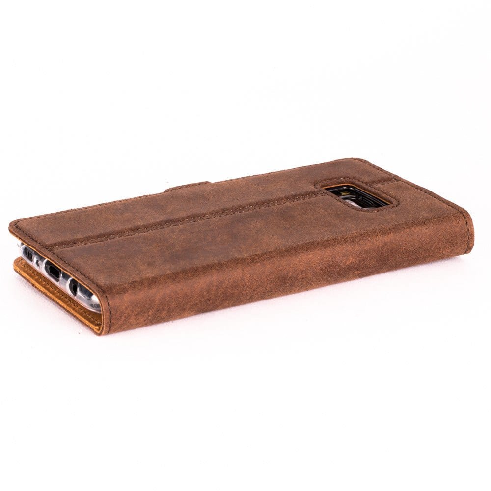 Vintage Leather Wallet - Samsung Galaxy S8 Plus Navy Samsung Galaxy S8 Plus - Snakehive UK