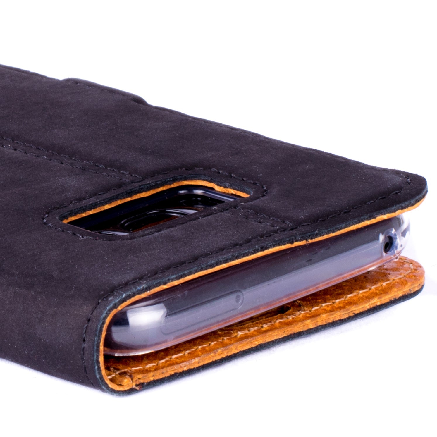 Vintage Leather Wallet - Samsung Galaxy S8 Plus Navy Samsung Galaxy S8 Plus - Snakehive UK
