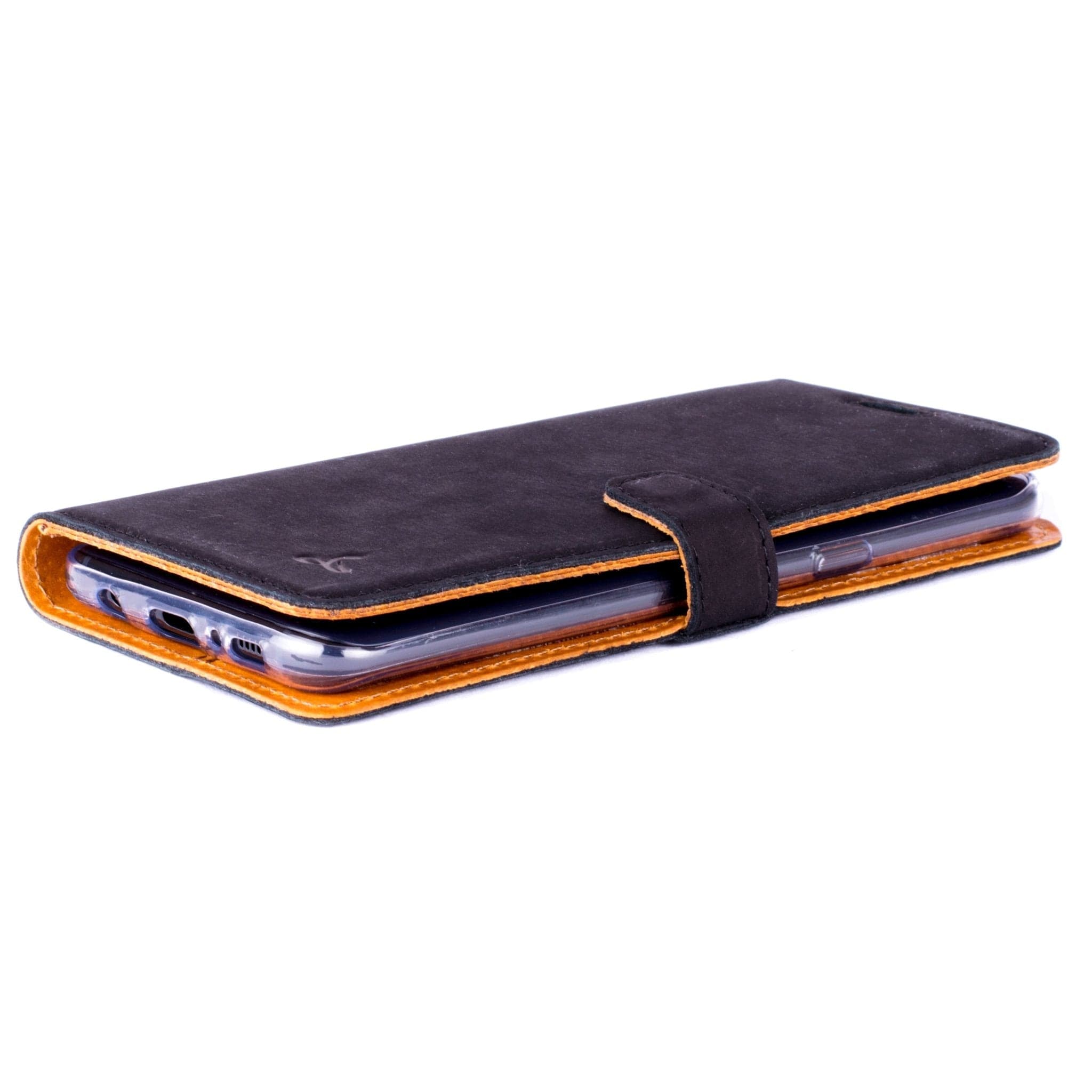Vintage Leather Wallet - Samsung Galaxy S8 Plus Navy Samsung Galaxy S8 Plus - Snakehive UK