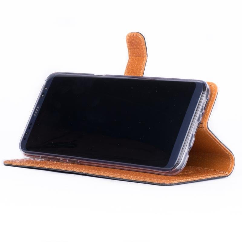 Vintage Leather Wallet - Samsung Galaxy S8 Plus Navy Samsung Galaxy S8 Plus - Snakehive UK
