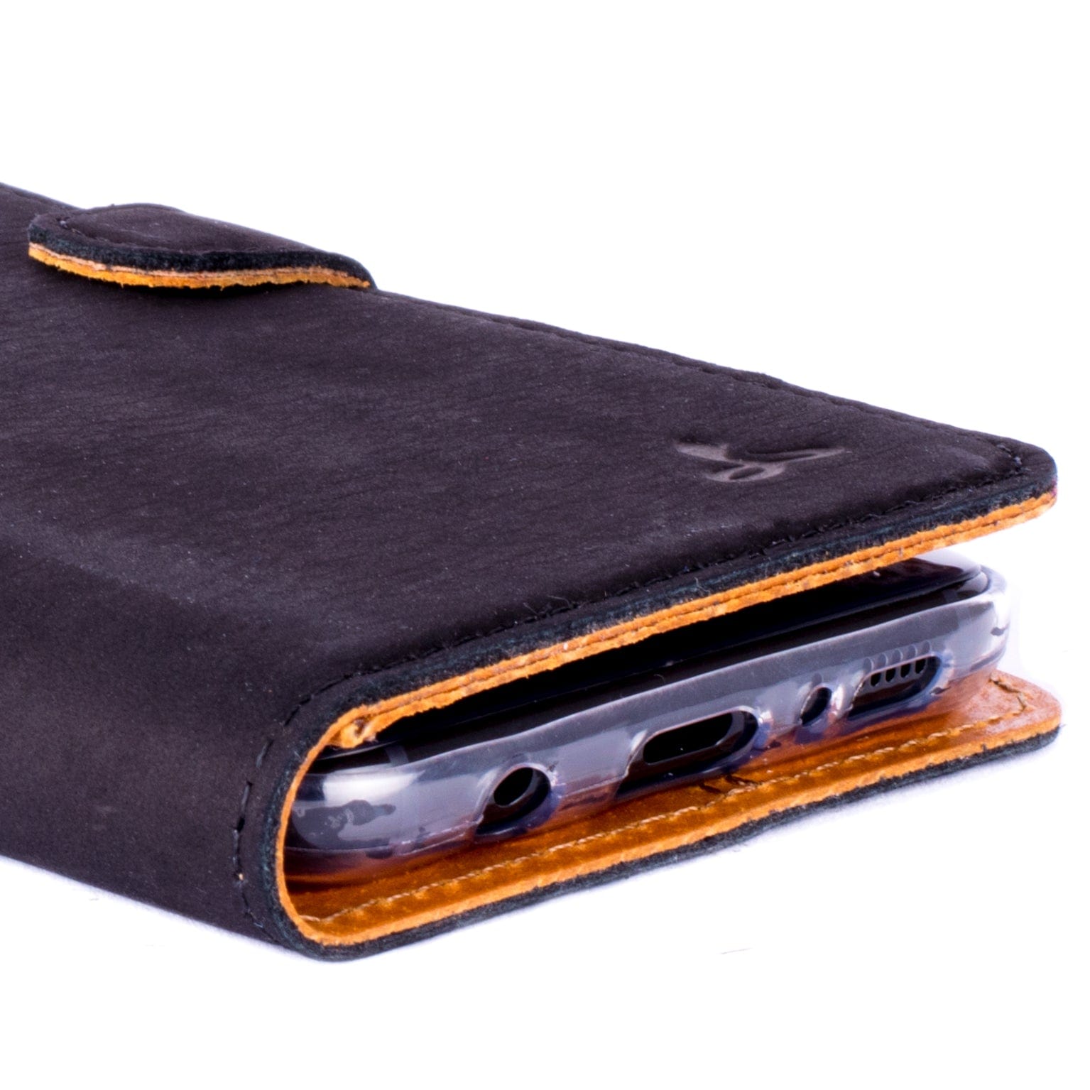 Vintage Leather Wallet - Samsung Galaxy S8 Plus Navy Samsung Galaxy S8 Plus - Snakehive UK