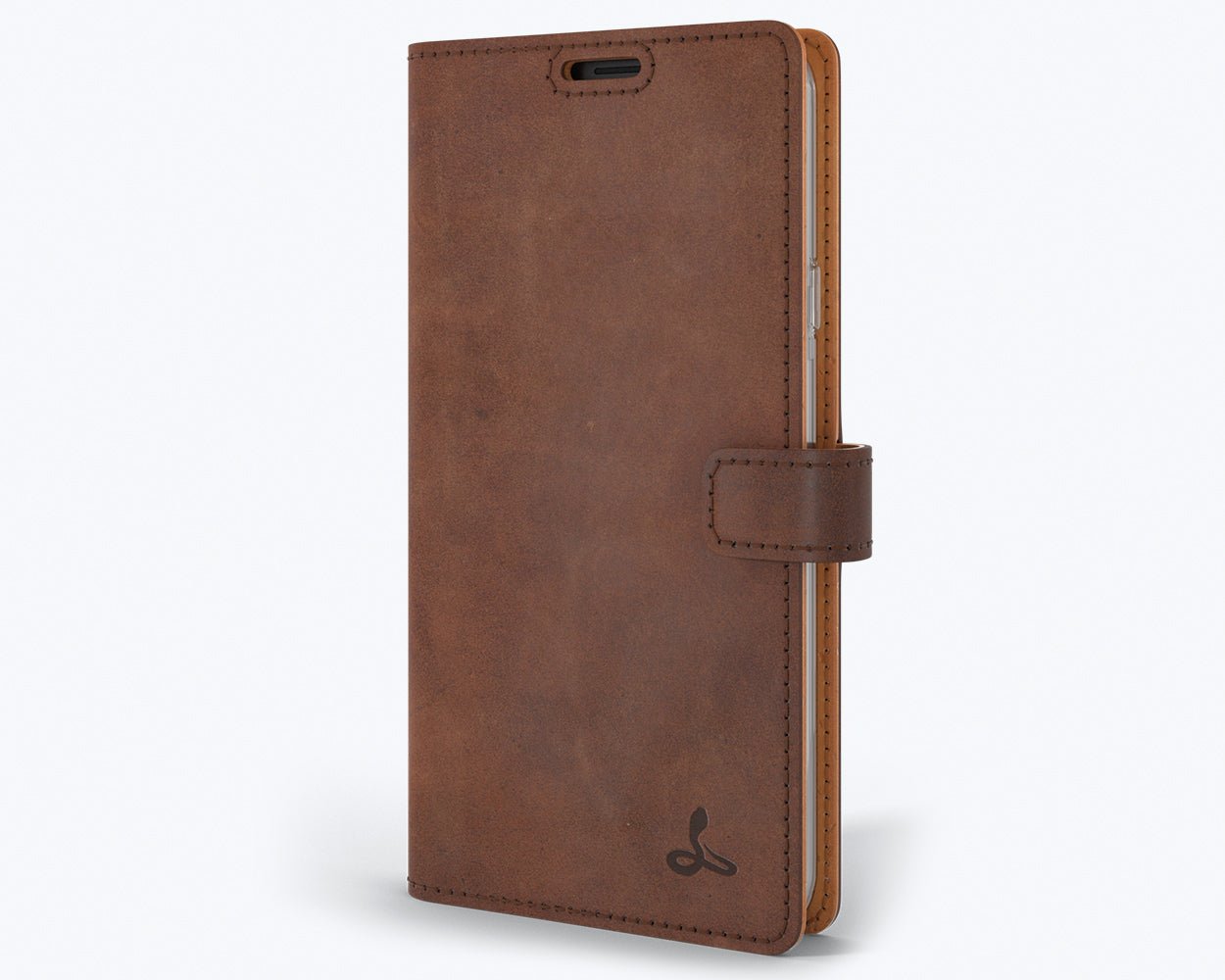 Vintage Leather Wallet - Samsung Galaxy S9 (Almost Perfect) Chestnut Brown Samsung Galaxy S9 - Snakehive UK
