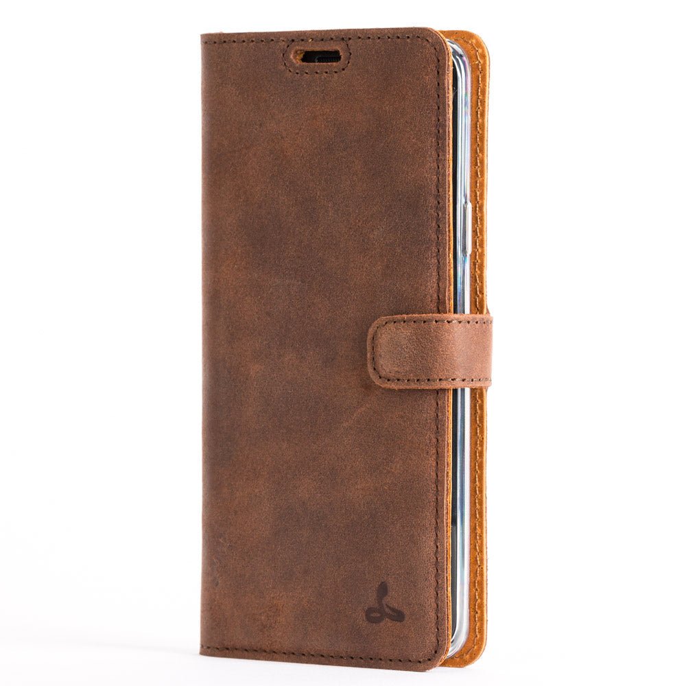 Vintage Leather Wallet - Samsung Galaxy S9 Plus (Almost Perfect) Chestnut Brown Samsung Galaxy S9 Plus - Snakehive UK