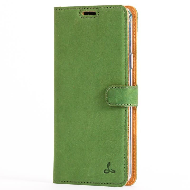 Vintage Leather Wallet - Samsung Galaxy S9 Plus Bottle Green Samsung Galaxy S9 Plus - Snakehive UK