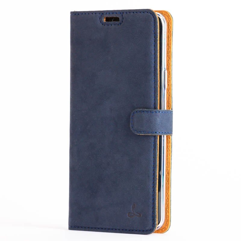 Vintage Leather Wallet - Samsung Galaxy S9 Plus Navy Samsung Galaxy S9 Plus - Snakehive UK