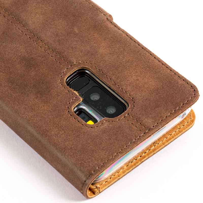 Vintage Leather Wallet - Samsung Galaxy S9 Plus Plum Samsung Galaxy S9 Plus - Snakehive UK