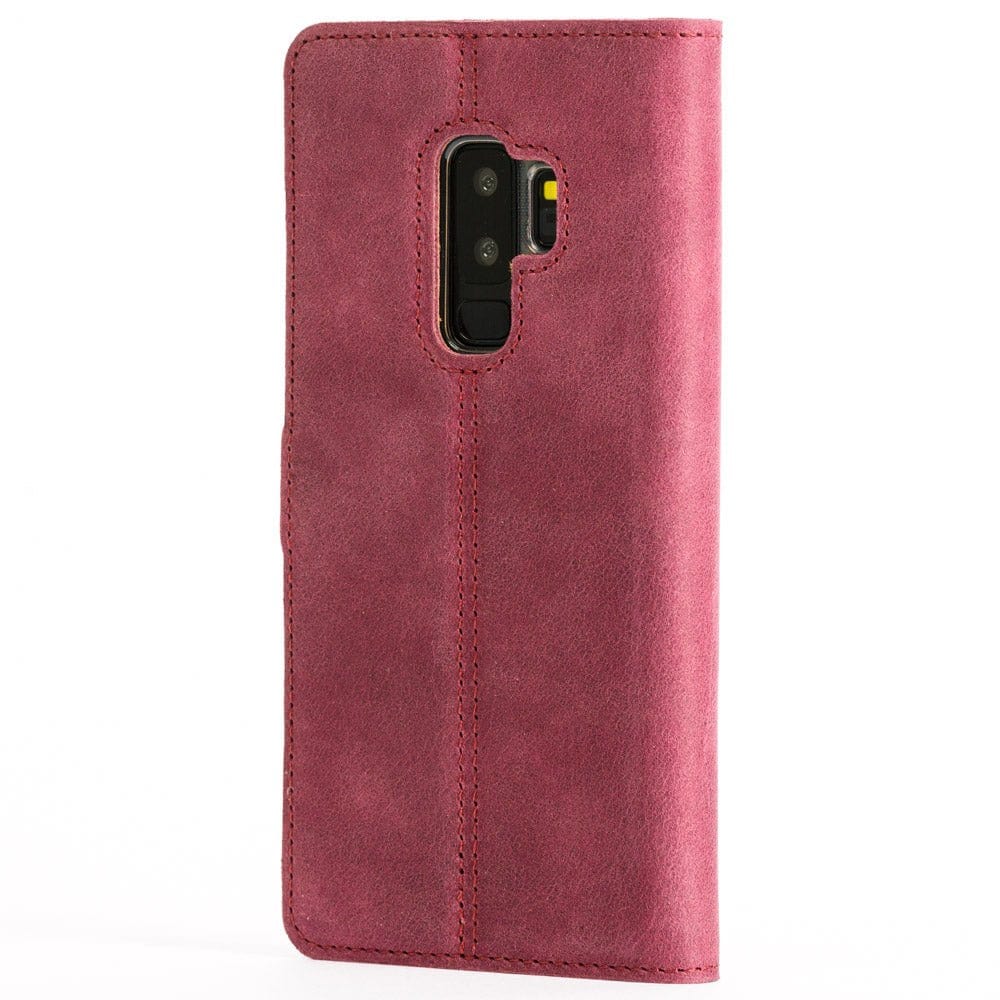 Vintage Leather Wallet - Samsung Galaxy S9 Plus Plum Samsung Galaxy S9 Plus - Snakehive UK