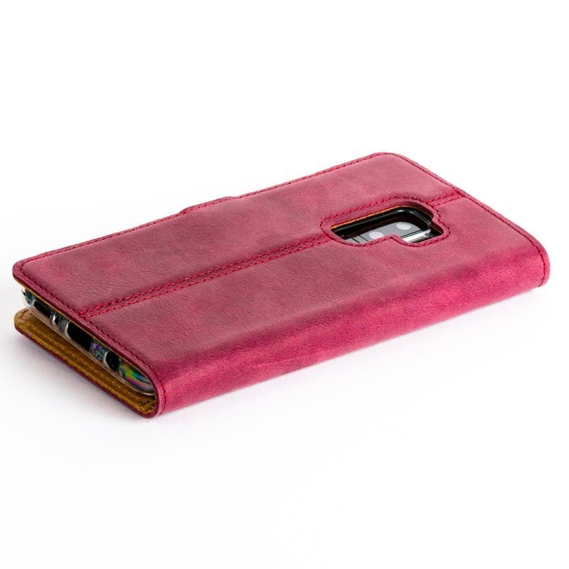 Vintage Leather Wallet - Samsung Galaxy S9 Plus Plum Samsung Galaxy S9 Plus - Snakehive UK