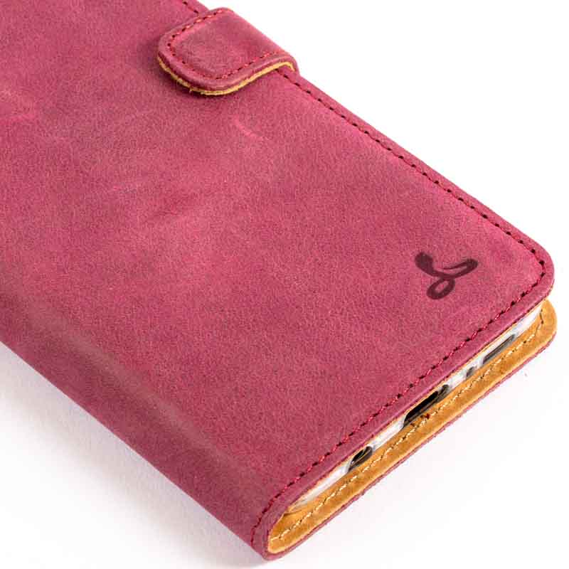 Vintage Leather Wallet - Samsung Galaxy S9 Plus Plum Samsung Galaxy S9 Plus - Snakehive UK