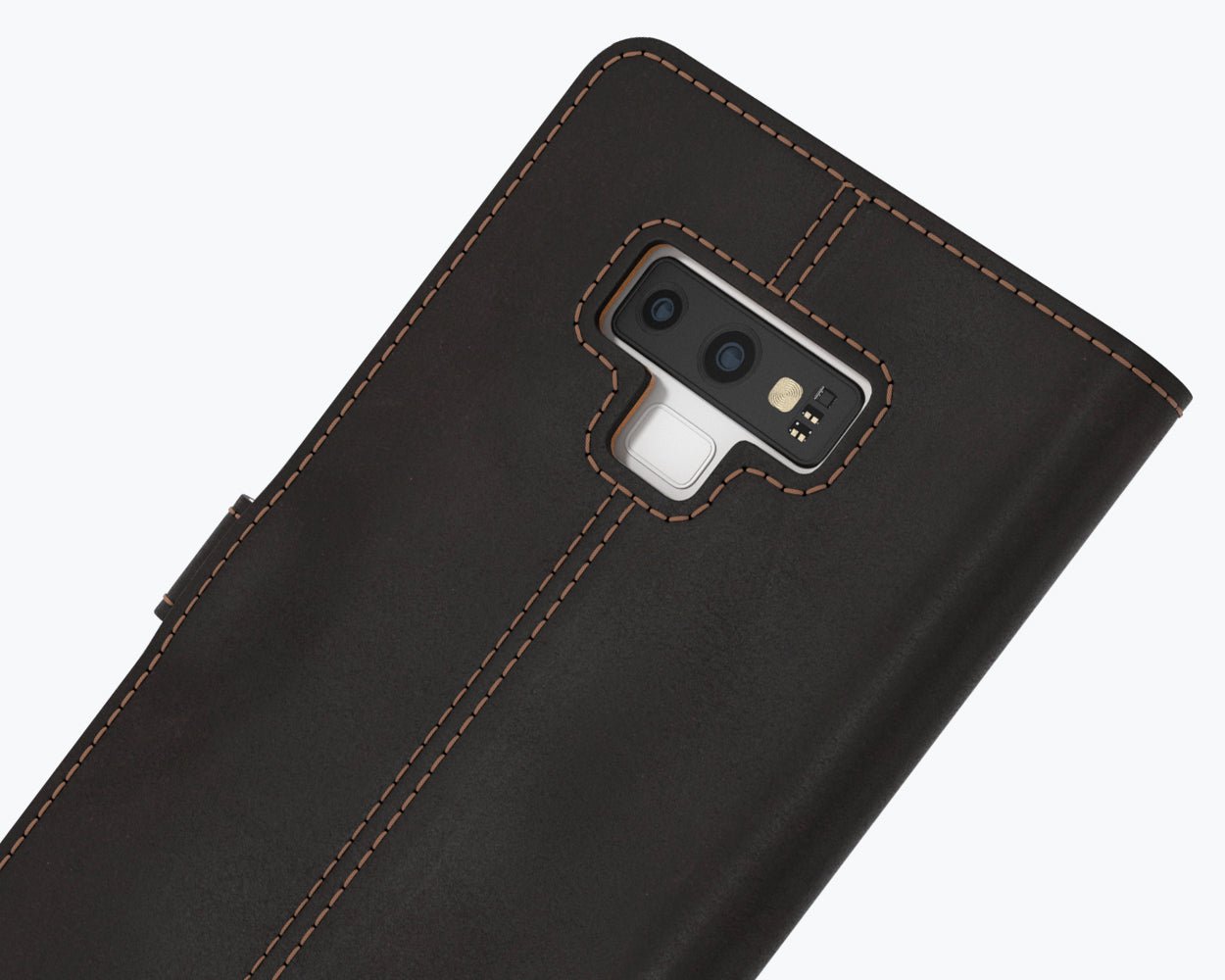 Vintage Two Tone Leather Wallet - Samsung Galaxy Note 9 TT Black/Navy Samsung Galaxy Note 9 - Snakehive UK
