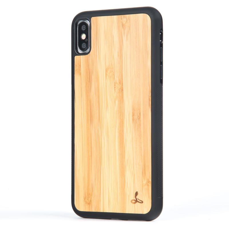 Wilderness Wood Back Bumper Case - Apple iPhone X/XS Bamboo Apple iPhone X/XS - Snakehive UK