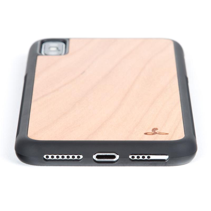 Wilderness Wood Back Bumper Case - Apple iPhone X/XS Walnut Apple iPhone X/XS - Snakehive UK