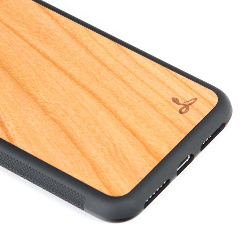 Wilderness Wood Back Bumper Case - Apple iPhone X/XS Walnut Apple iPhone X/XS - Snakehive UK