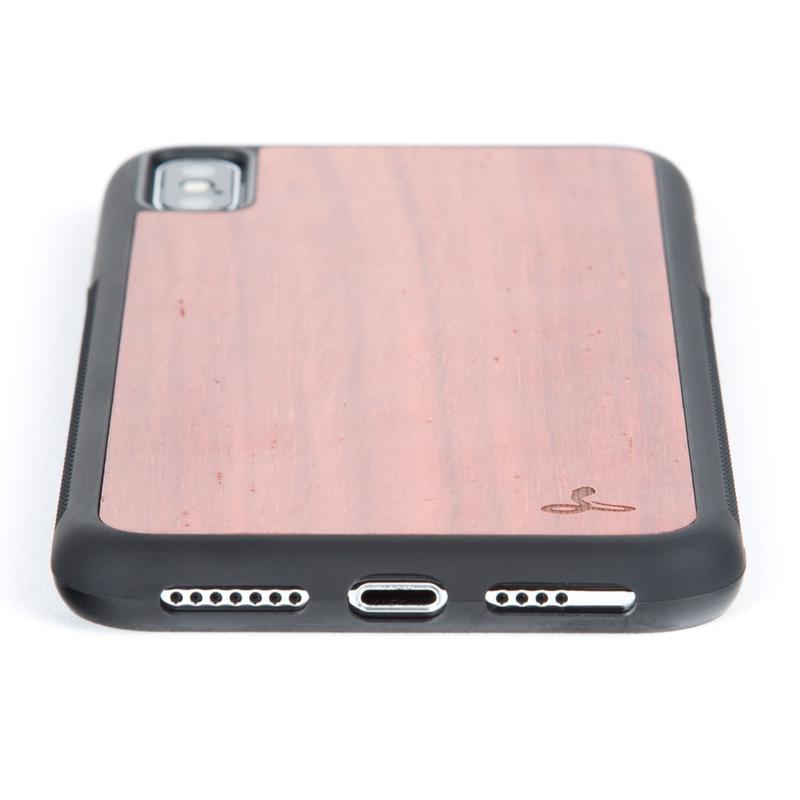 Wilderness Wood Back Bumper Case - Apple iPhone X/XS Walnut Apple iPhone X/XS - Snakehive UK