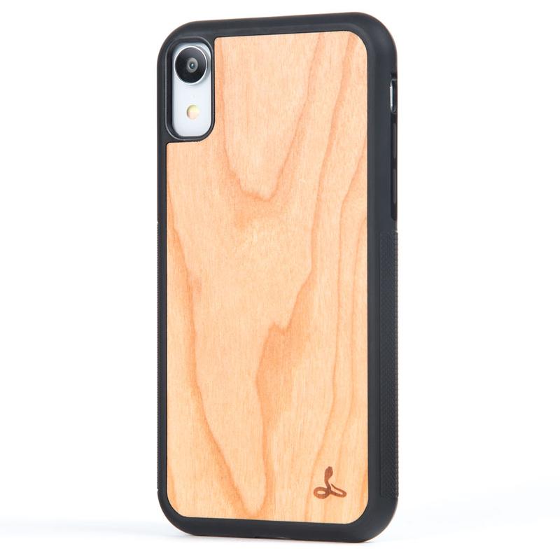 Wilderness Wood Back Case - Apple iPhone XR Cherrywood Apple iPhone XR - Snakehive UK