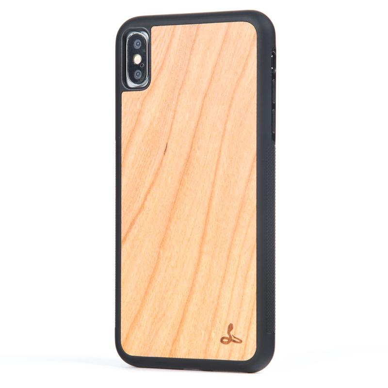 Wilderness Wood Back Case - Apple iPhone XS Max Cherrywood Apple iPhone XS Max - Snakehive UK