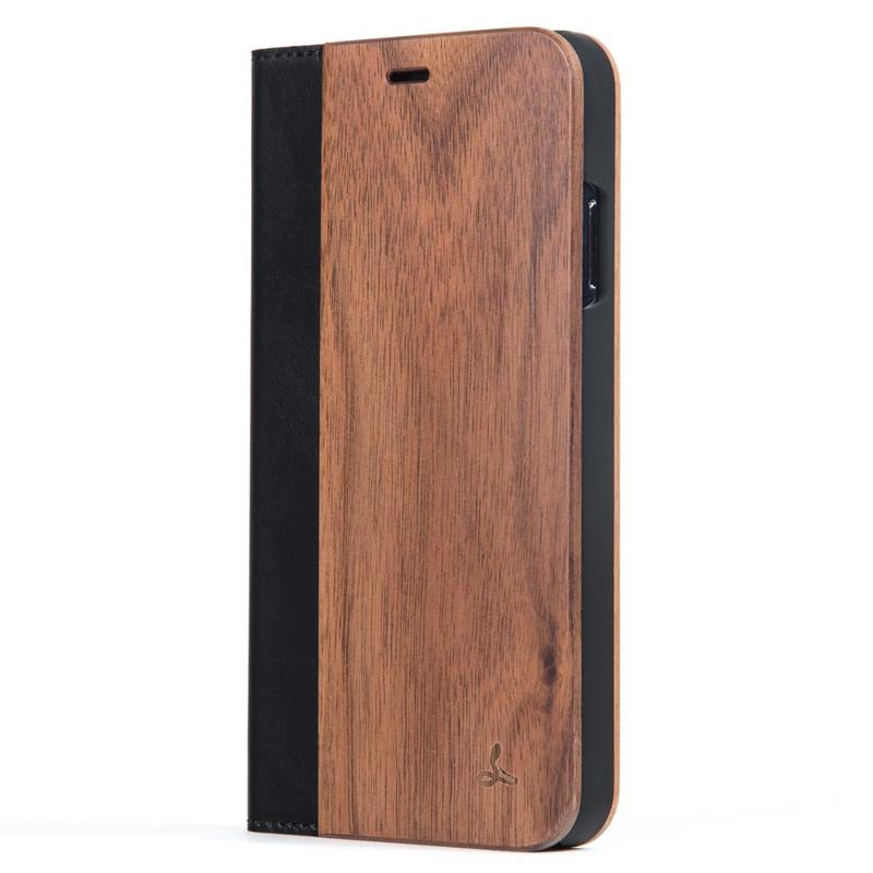 Wilderness Wood Wallet - Apple iPhone XS Max Walnut Apple iPhone XS Max - Snakehive UK