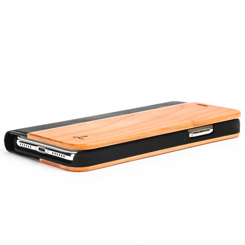Wilderness Wood Wallet - Apple iPhone X/XS Cherrywood Apple iPhone X/XS - Snakehive UK