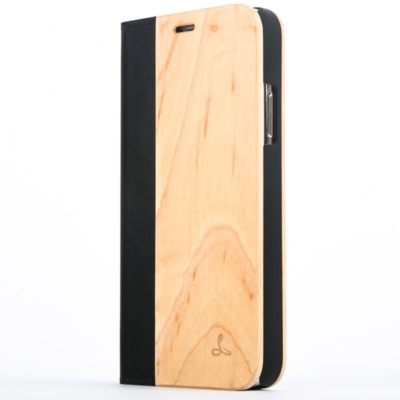 Wilderness Wood Wallet - Apple iPhone X/XS Maple Apple iPhone X/XS - Snakehive UK